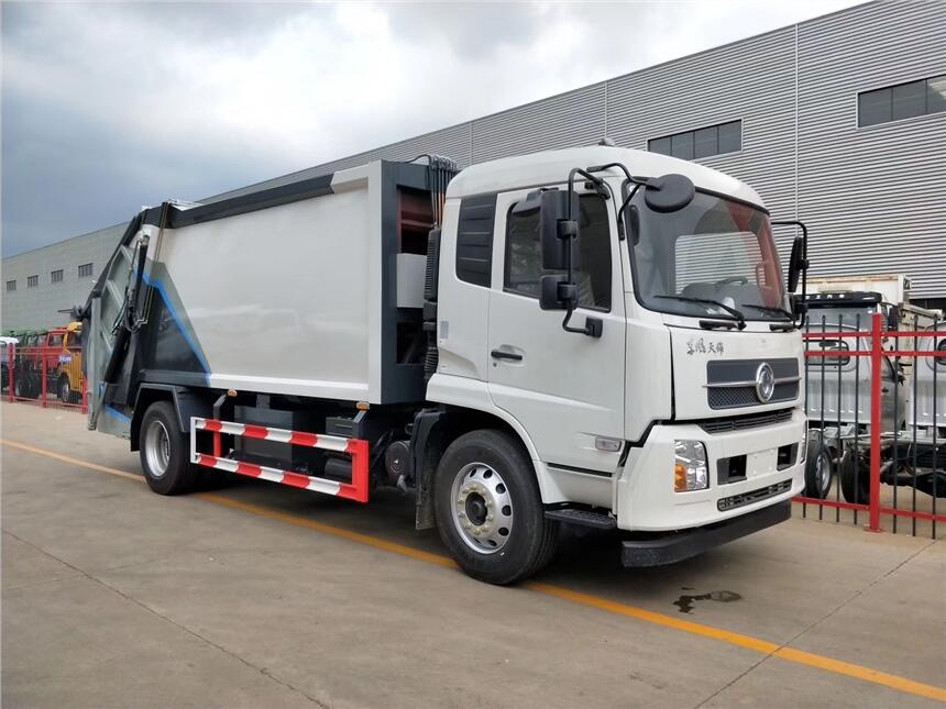 仙桃市國六東風天錦14方壓縮式垃圾車 環衛一線的堅實力量